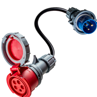 32A 5 pôles CEE vers 16A 3 pôles CEE adaptateur