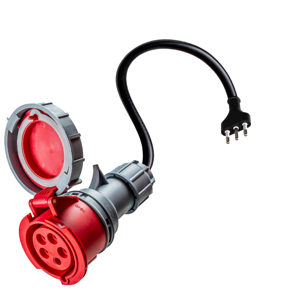 32A 5 pôles CEE vers Type L adaptateur pour l'Italie