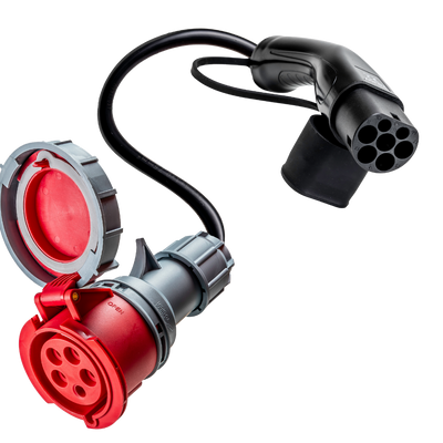 16A 5 pôles vers Type 2 adaptateur CEE