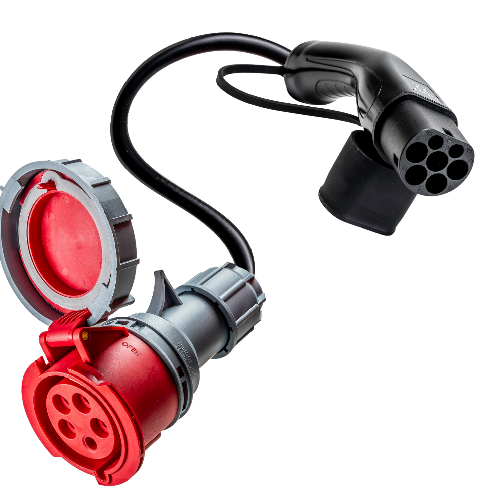 16A 5 pôles vers Type 2 adaptateur CEE