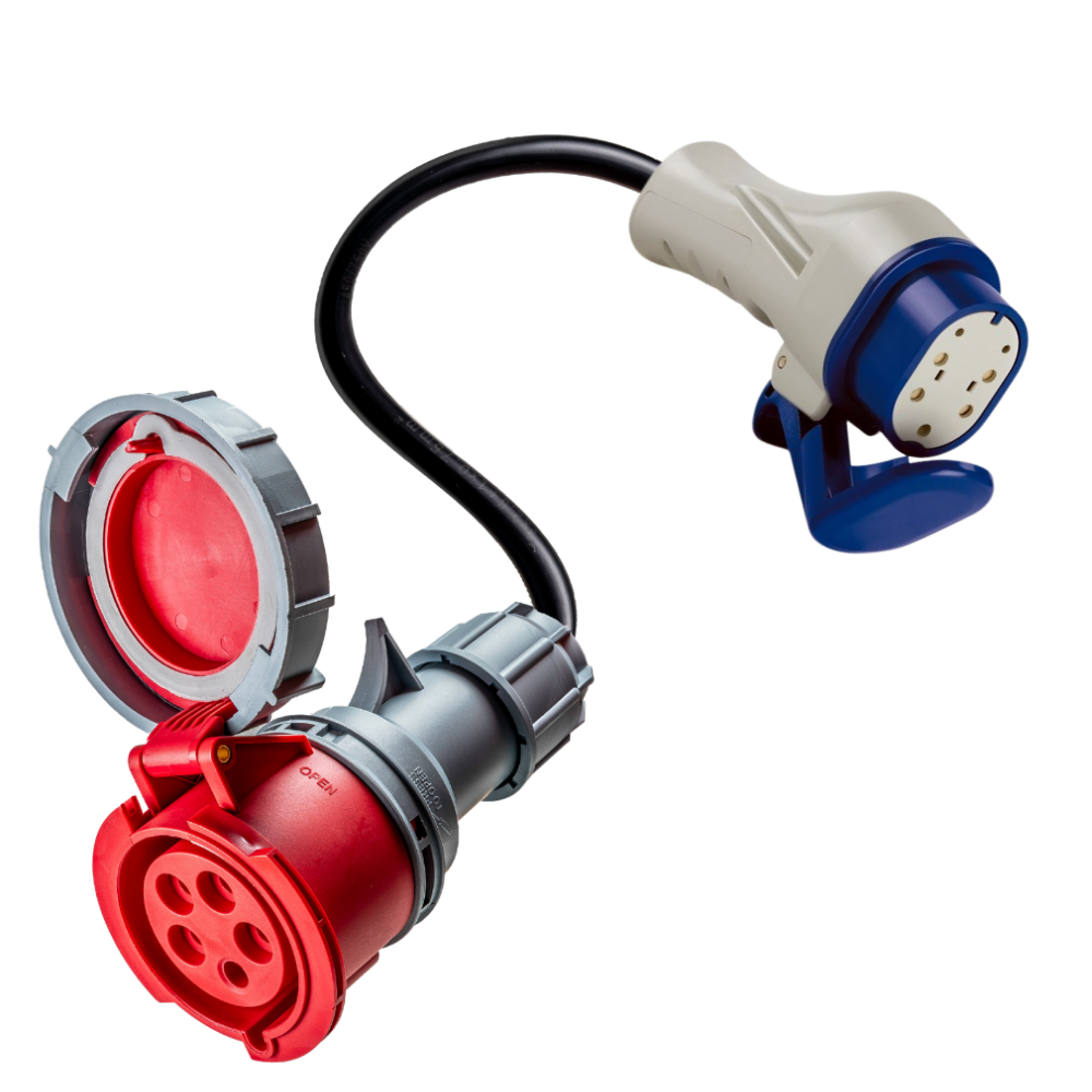 Adaptateur 32A 5 pôles vers Type 3