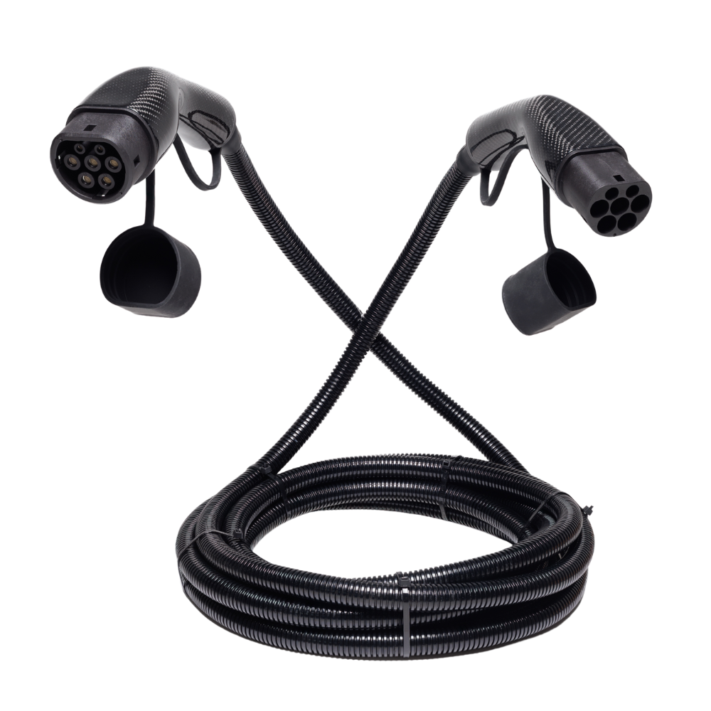 Voldt® Câble de recharge Type 2 Fibre de Carbone 22kW