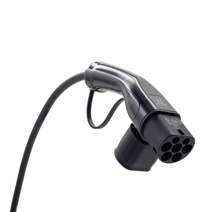 Câble adaptateur type 2 (côté station de charge) vers prise CEE bleue 32A à 3 pôles