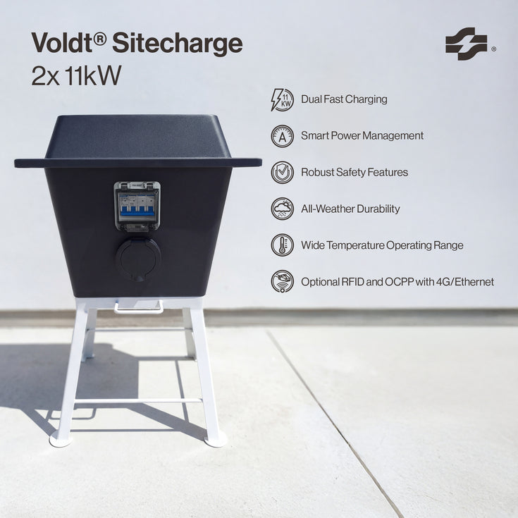 Voldt® Sitecharge | Type 2 | 2×11 kW