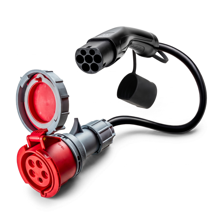 16A 5 pôles vers Type 2 adaptateur CEE