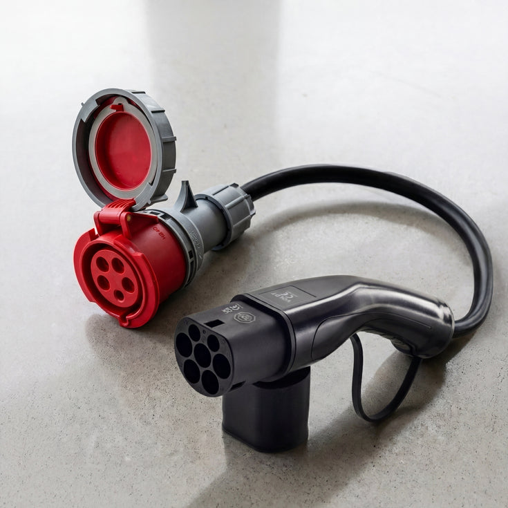 16A 5 pôles vers Type 2 adaptateur CEE