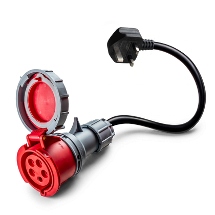 16A 5 pôles vers Type G pour UK adaptateur CEE