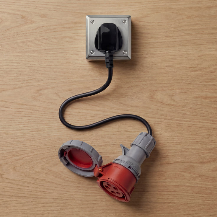 16A 5 pôles vers Type G pour UK adaptateur CEE