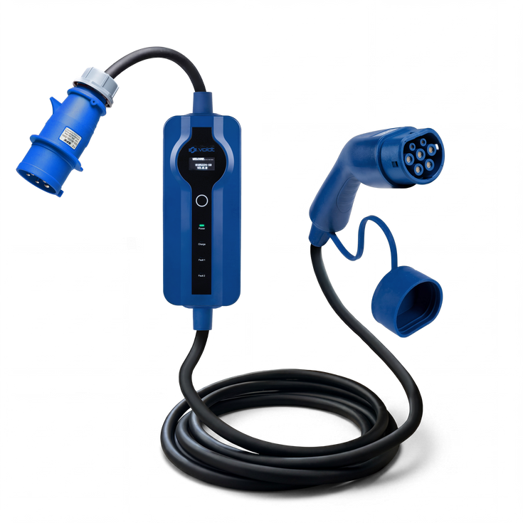 Voldt® Chargeur portable VE CEE | monophasé | 8A - 32A | 7.4kW +APP
