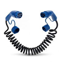 Type 2 | mode 3 | 16A | 11kW | câble de recharge spirale