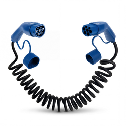 Type 2 | mode 3 | 16A | 11kW | câble de recharge spirale
