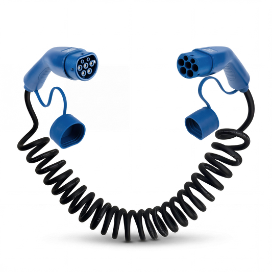 Type 2 | 1 phase | 16A | 3,7kW | câble de recharge spirale