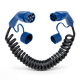 Type 2 | 1 phase | 32a | 7.4kW | câble de recharge spirale