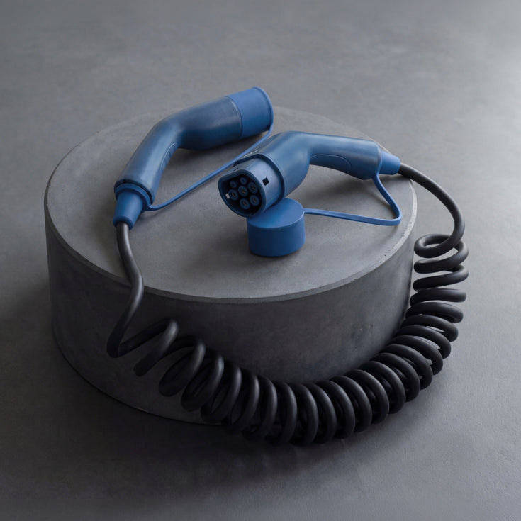 Type 2 | mode 3 | 16A | 11kW | câble de recharge spirale