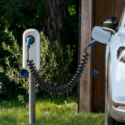 Type 2 | mode 3 | 16A | 11kW | câble de recharge spirale