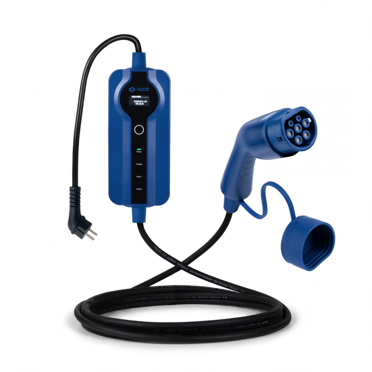 Voldt® Chargeur portable VE schuko | 8A - 16A | 3,7kW +APP