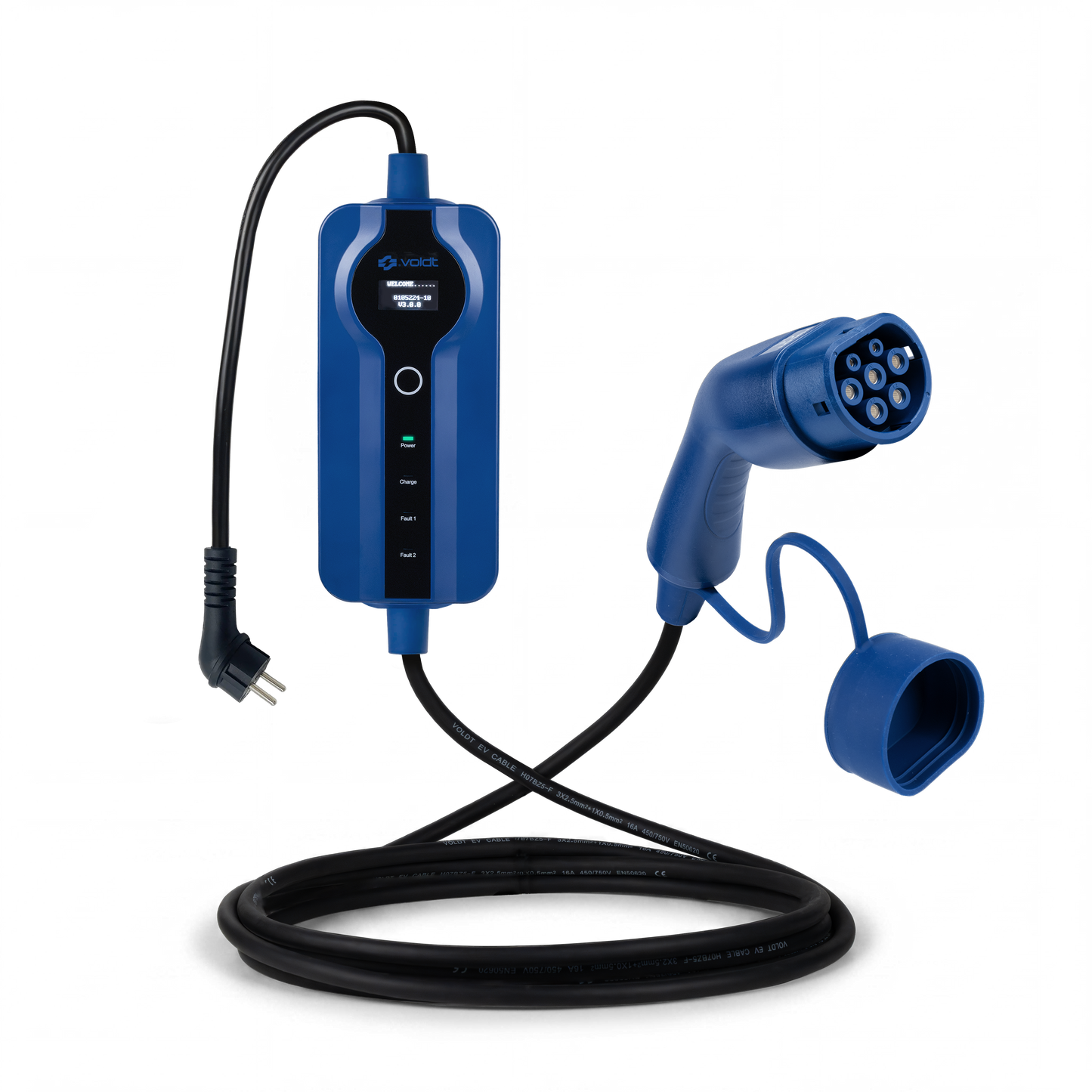 Voldt® Chargeur portable VE schuko | 8A - 16A | 3,7kW +APP