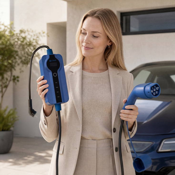 Voldt® Chargeur portable VE schuko | 8A - 16A | 3,7kW +APP