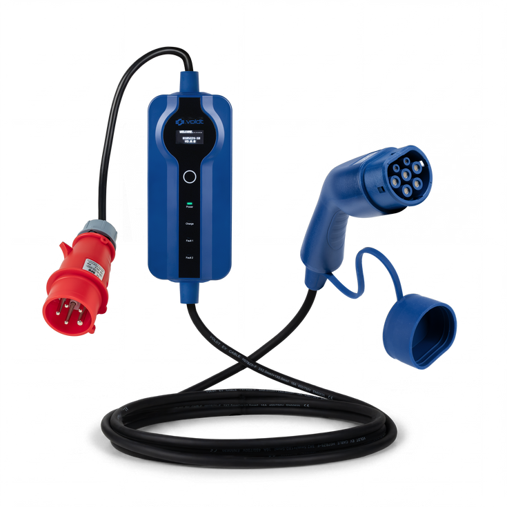 Voldt® Chargeur portable VE CEE | triphasé | 8A - 16A | 11kW +APP