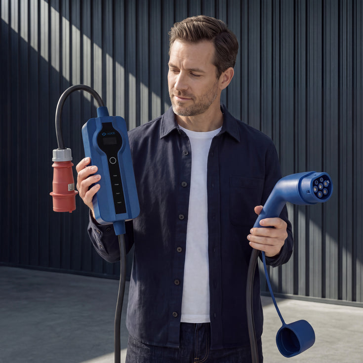 Voldt® Chargeur portable VE CEE | triphasé | 8A - 16A | 11kW +APP