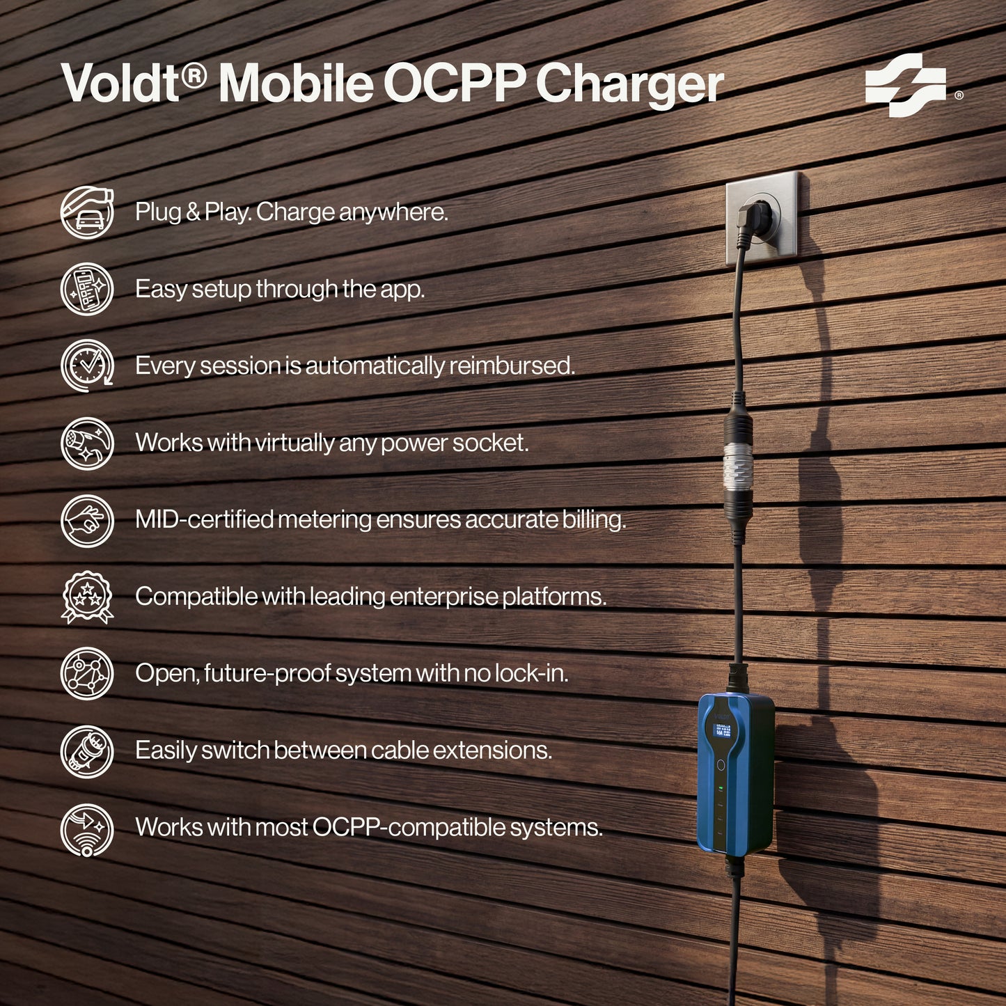 Voldt® Chargeur Mobile OCPP