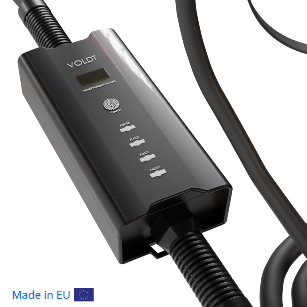 EIDYBOX Type 2 Câble de Recharge Voiture Electrique 11KW 10M Triphasé 16A  Cable Type 2 avec Sac de Transport, Compatible avec Model 3 SXY, Zoe